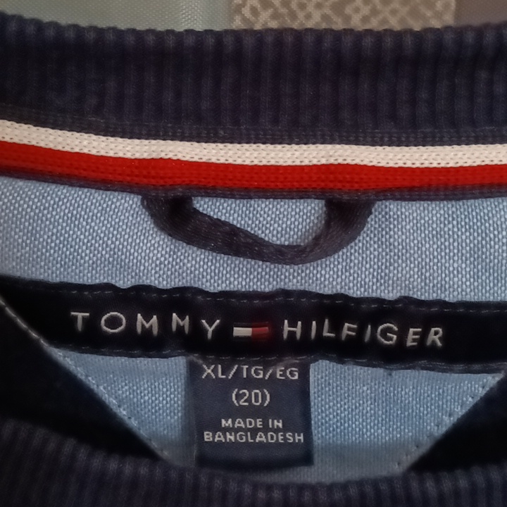 Final Price Tommy Hilfiger Boy's Blue/Red/ White Sweatshirt Size Xl/Tg/Eg 20